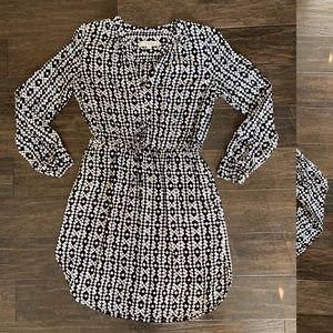 Ann Taylor Loft long-sleeve shirt dress